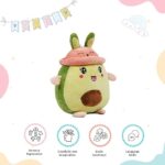 Avacado Soft Toy Small with Pink Cap - Image 3