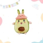Avacado Soft Toy Small with Pink Cap - Image 4