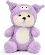 Soft Toy - Hoodie Teddy Bear size medium - Dark Pink