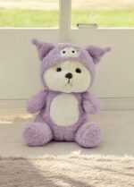 Soft Toy - Hoodie Teddy Bear size medium - Dark Pink - Image 2