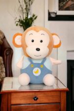 Cute Banana Monkey Soft Toy - Blue - Image 2