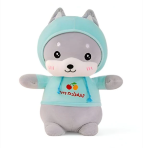 Cute Husky Green Cute Soft Toy
