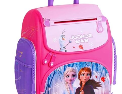 Frozen II School Bag Money Bank (Pink)