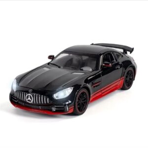Model AMG GTR Metal Cars with Openable Doors Light and Musical Sound, Scale Die cast Metal Toy