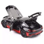 Model AMG GTR Metal Cars with Openable Doors Light and Musical Sound, Scale Die cast Metal Toy - Image 2