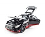 Model AMG GTR Metal Cars with Openable Doors Light and Musical Sound, Scale Die cast Metal Toy - Image 4