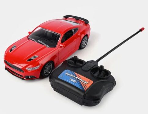 Mustang Based Remote-Control Car, With headlights & taillights Effects, With Rechargeable Batteries