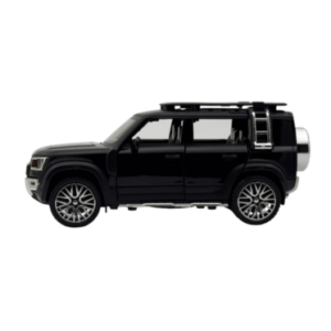 Defender SUV Diecast Scale Model Metal Pull Back Toy with Openable Doors & Light, Vehicle for Kids
