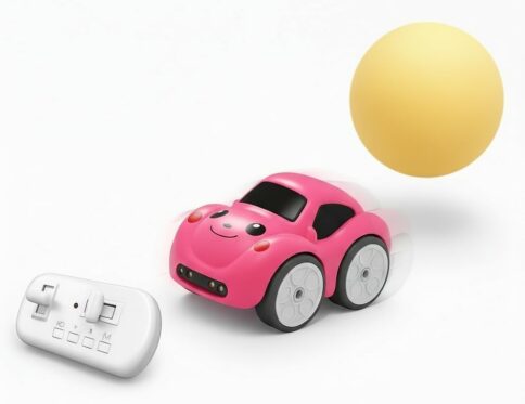 Magic Induction Rail Track RC Car – Pink