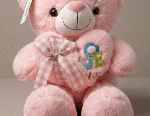 Teddy bear with Heart light Pink