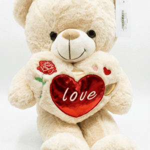 Teddy bear with Red love heart