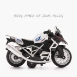 Nexus Motorcycle GT - Tourer, Die Cast Model Bike, Lights and Music toy For Kids and Fans - White - Image 2