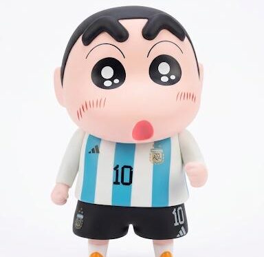 Anime Figure Shinchan Messi Jersy Big
