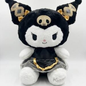 Cute Black and White Doll Kuromi with Golden Outfit