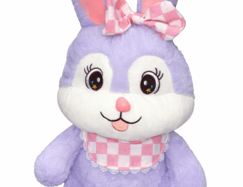 Beautiful Sitting Rabbit Purple