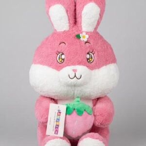Plush Rabbit with Strawberry Pink