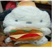 White Puppy with MacDonalds Burger