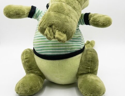 Stuffed Standing Crocodile with T-shirt