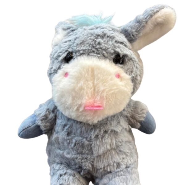 woolly donkey plush - blue