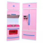 My Little Chefs Playhouse, 2-Door Mini Kitchen Set with Utensils, Pretend Play Cooking Toy for Kids - Image 2