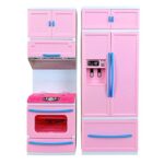 My Little Chefs Playhouse, 2-Door Mini Kitchen Set with Utensils, Pretend Play Cooking Toy for Kids - Image 4