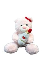 Pink Teddy with lipstick