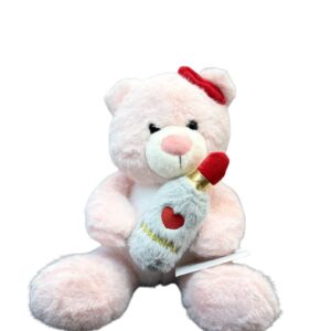 Pink Teddy with lipstick