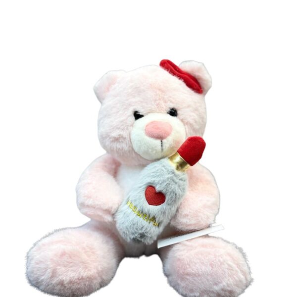 Pink Teddy with lipstick