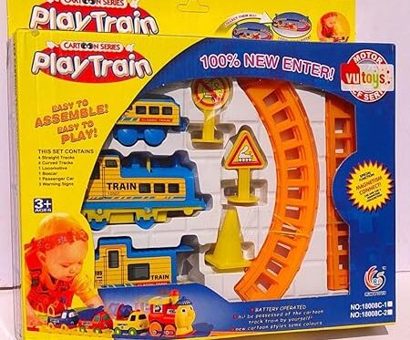 Play Train Set with Tracks – Kids Play Train with Engine