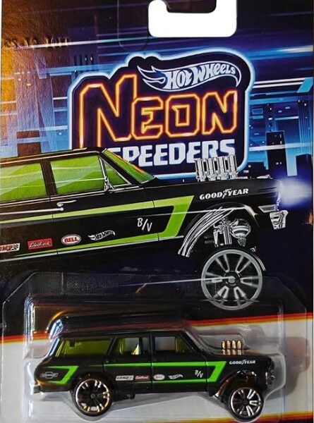 64 Chevy Nova Gasser/ Vehicule D Acceleration. Hot Wheels 2026. Neon Speeders.