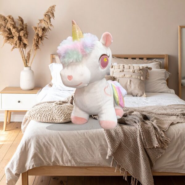 Soft Toy - Unicorn Big white and Pink