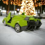 Simulated Model Supercars - Automatic Door Open-Close RC Car - Green - Image 5