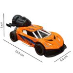 Die-Cast Smoke Pull Back car for kids - Orange - Image 3