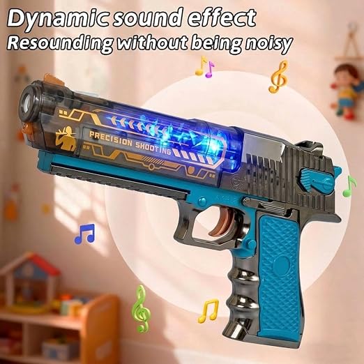 Acousto-Optic Light Spray Toy Gun for Kids
