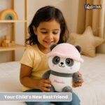 Cap Panda Grey and Pink Teddy - Image 4