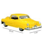 1908 Classic Car Pull Back Metal Car .Cream and Yellow - Image 2