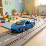 Die Cast Exquisite Models 1.39 scale - Blue Lambo - Image 2