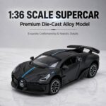 Alloy Trendy Toy Model 1.31.36 Scale - Bugatti Black - Image 5