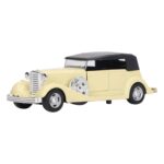 1908 Classic Car Die Cast 1.32 - Rolls Royce Yellow - Image 2