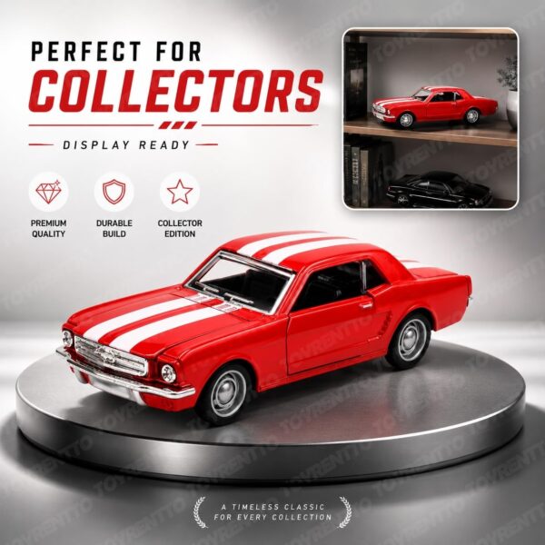 1908 Classic Car Die Cast 1.32 Scale - Ford Mustang Red