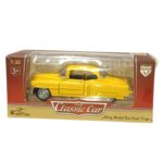 1908 Classic Car Pull Back Metal Car Yellow - Image 4