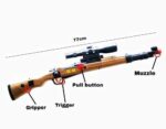 PUBG - Themed Karabiner 98K(Kar98k) Sniper Rifle Toy Gun set - Image 3