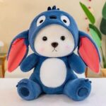 Stitch Hoodie Teddy Bear Blue - Medium