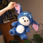 Stitch Hoodie Teddy Bear Blue - Medium - Image 2