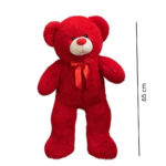 Big Red teddy With Bow - 65 CM - Image 6