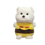 Burger Teddy Small Soft Toy - White