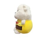 Burger Teddy Small Soft Toy - White - Image 3