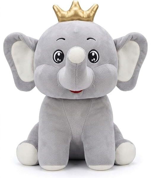 Cute Crown Elephant Plush Toy