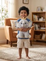 Cute Crown Elephant Plush Toy - Image 3