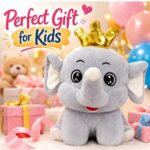 Cute Crown Elephant Plush Toy - Image 4